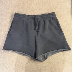 TNA Cozy Boyfriend Shorts / Size M / Dusty Blue
